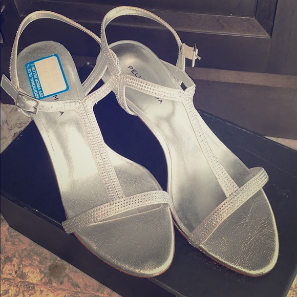 pelle moda silver sandals